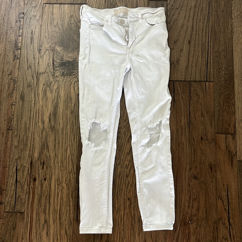 White Free People Jeans